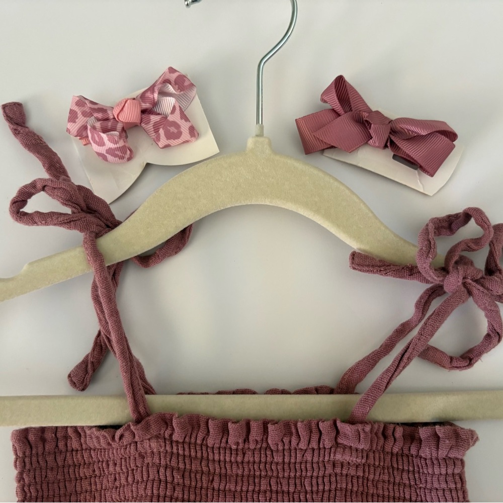 Angel Dear Tulle Baby Romper with choice of bow barrette - Picture 5 of 5